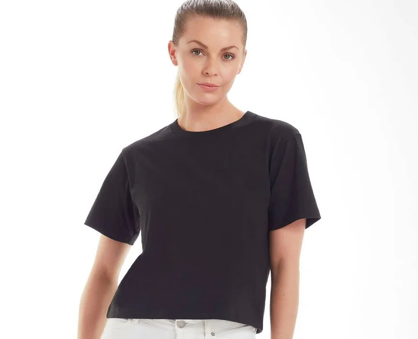 women cropped heavy t-shirt